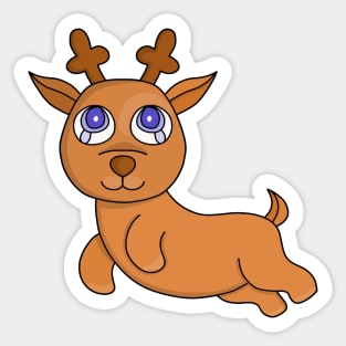 Adorable Reindeer Sticker